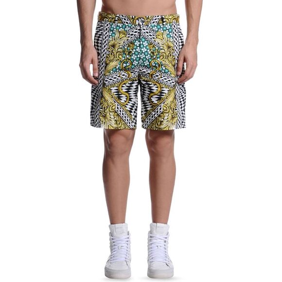 Just Cavalli Mens Baroque Bermuda Shorts 38 (54) Multicolor
